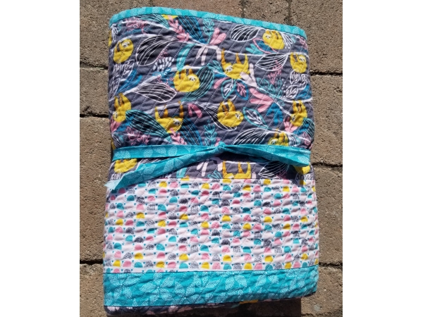 Sloth Rainforest Slumber Baby/Toddler Quilt