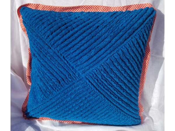 Flannel Chenille in Bright Blue