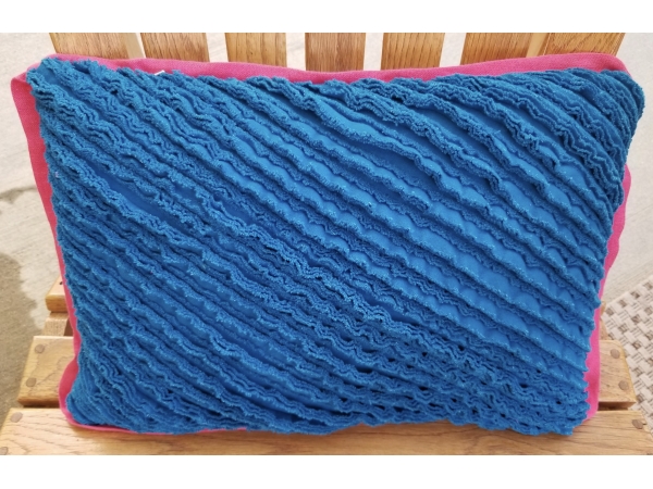 Flannel Chenille in Bright Blue