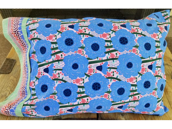 "Estelle" Pillowcase in Blue