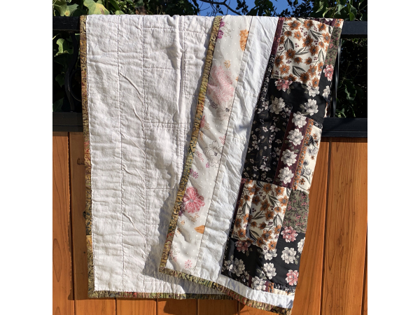 Winter Garden Floral in Earth Tones Quilt