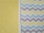 Yellow Blue Chevron Baby/Toddler Quilt