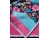 Bright Floral Print in Raspberry, Navy blue, and Teal Baby/Toddler Quilt