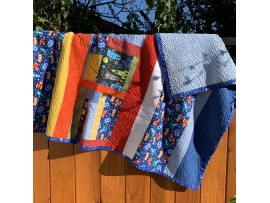 Spaceships, Rockets, and Robots Baby/Toddler Quilt
