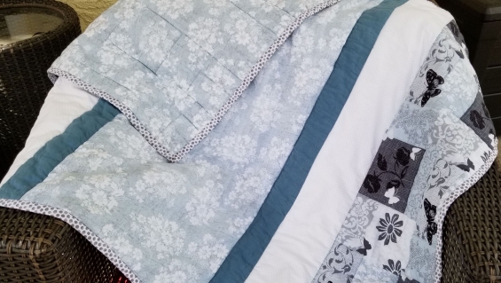 Floral with Butterflies in Teal Floral with Butterflies in Teal