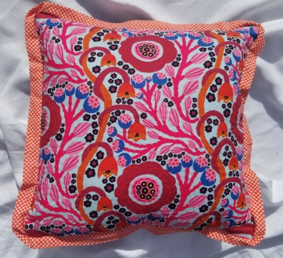 18" X18" Custom Throw Pillow with Flange Trim & Accent Stitching 18" X18" Custom Throw Pillow with Flange Trim & Accent Stitching