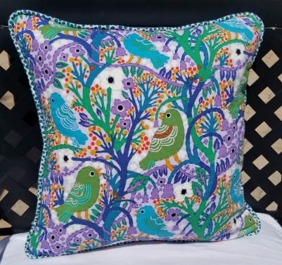 18" X 18" Throw Pillow with Piping Trim & Accent Stitching