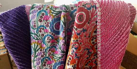 "Dotty Bloom" Baby/Toddler Quilt "Dotty Bloom" Baby/Toddler Quilt