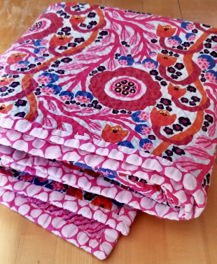 "Dotty Bloom" Baby/Toddler Quilt "Dotty Bloom" Baby/Toddler Quilt