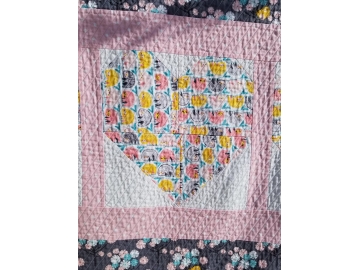 Sloth Rainforest Slumber Heart on Baby/Toddler Quilt