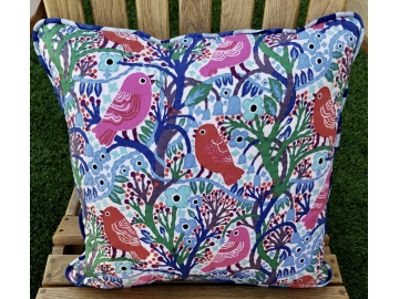 Throw Pillow (18 X 18) with Accent Stitching, Piping Trim