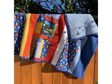 Spaceships, Rockets, and Robots Baby/Toddler Quilt