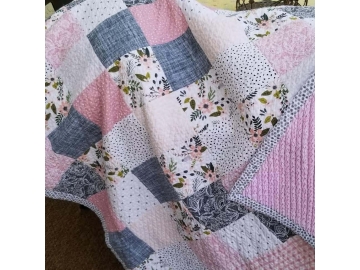 Pretty in Pink and Grey Baby/Toddler Quilt